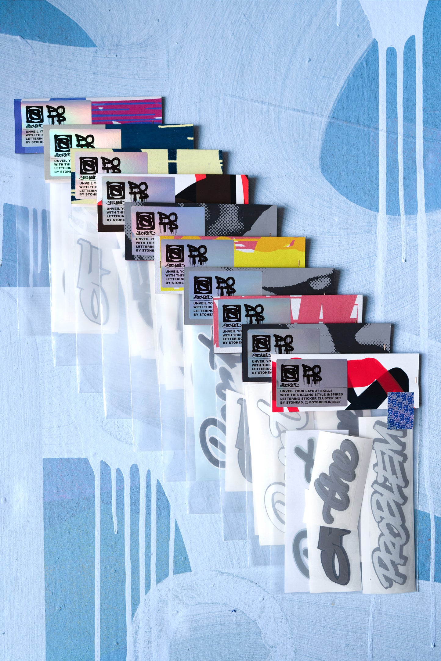 STOHEAD | POTP CLUSTER STICKER SET | BLACK & GREY