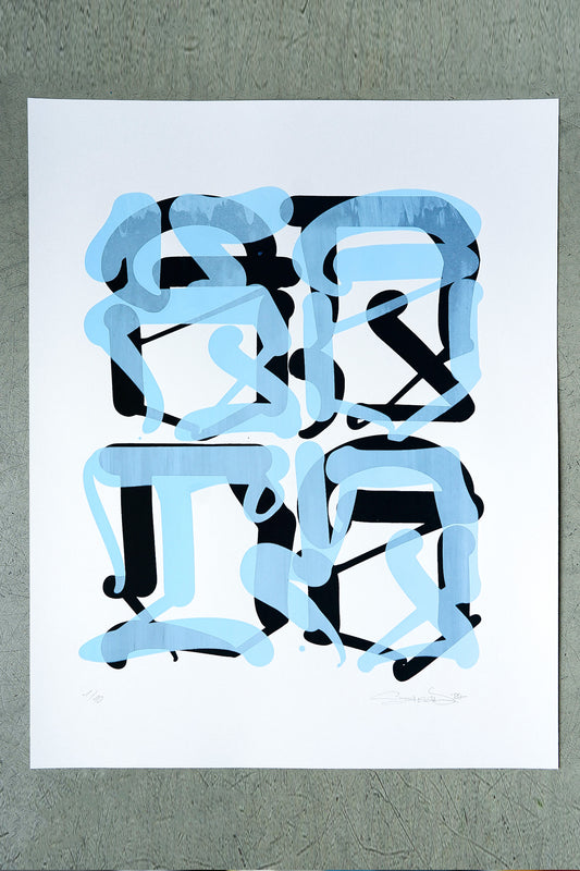 STOHEAD | KEIN ENDE BLUE EDITION | SILKSCREEN PRINT