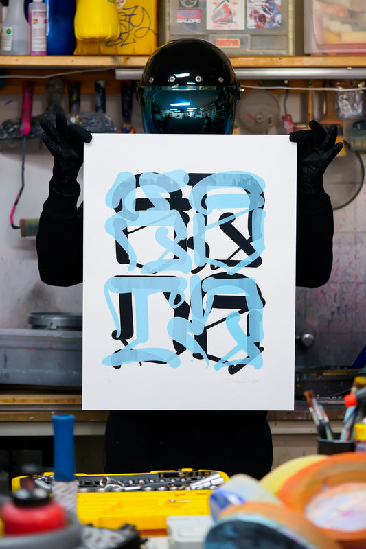 STOHEAD | KEIN ENDE BLUE EDITION | SILKSCREEN PRINT